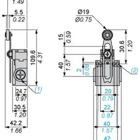 Kонцевой выключатель Telemecanique XCNT2745G11