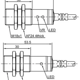 Оптический датчик LANBAO PR18-BC10DPR