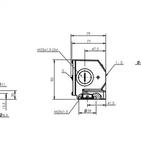 Блочный выключатель Balluff BNS 816-B02-THA-16-605-11