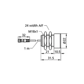 Датчик двойного листа Microsonic dbk+5/Sender/M18/K2