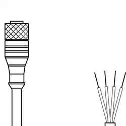 Разъем с кабелем Leuze Electronic KD U-M8-4A-V1-150