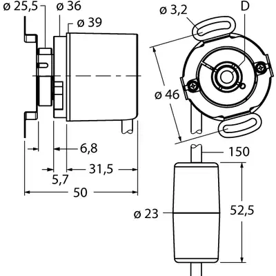 Энкодер TURCK RM-50H10E-3C24B-CT 1M