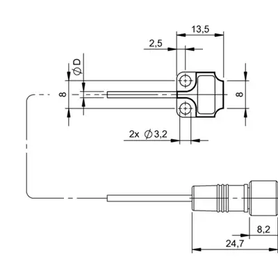 Оптоволоконный кабель Balluff BOH DK-R018-001-01-S49F