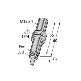 Емкостной датчик TURCK BC3-M12-AP6X/S90/3GD 15M