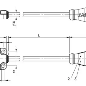 Индуктивный датчик Balluff BES R01EC-PSC50A-BP00,3-GS04-W50