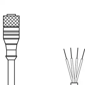 Разъем с кабелем Leuze Electronic KD U-M8-4A-V1-020