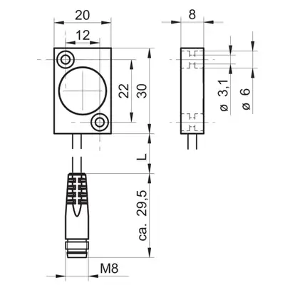 Магнитный датчик угловых перемещений Baumer MDFM 20U9404/KS35PA360