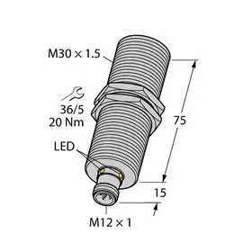 Ультразвуковой датчик TURCK RU300U-M30M-2UP8X2-H1151