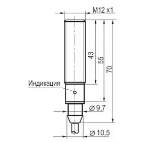 Индуктивный датчик ТЕКО ISB AF2A-32N-2G-L-C-2,5