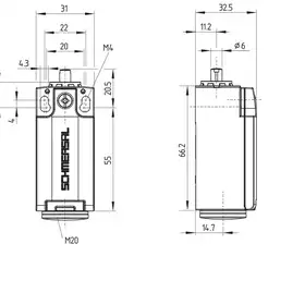 Kонцевой выключатель безопасности Schmersal PS216-T02-R200