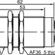 Индуктивный датчик LANBAO LR30XCF22DPOY