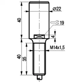 Индуктивный датчик ТЕКО ISB ZF5S8-31P-10-Z-DP4