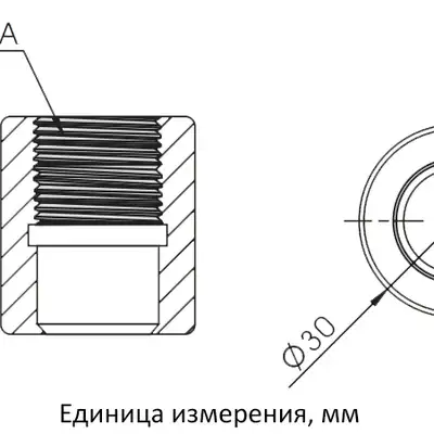 Приварной адаптер EMA Electronics US0069