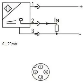 Индуктивный датчик расстояния LANBAO LR12XCF02LIM-E2