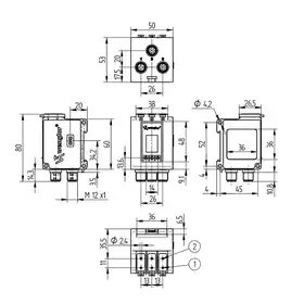 Усилитель для оптоволоконных датчиков Wenglor ODX402P0088
