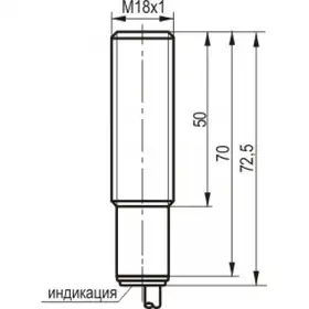 Индуктивный датчик ТЕКО ISB A41A-43P-5F-L