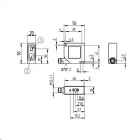 Лазерный датчик расстояния Wenglor CP25QXVT80