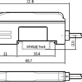 Усилитель для оптоволоконных датчиков LANBAO FD2-NB11R