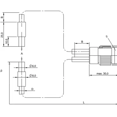 Оптоволоконный кабель Balluff BFO 18A-LCC-SMG-20-1