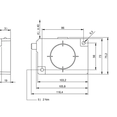 RFID головка чтения/записи Balluff BIS M-411-068-001-09-S72