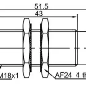 Индуктивный датчик LANBAO LR18XBN12DPOY-5M