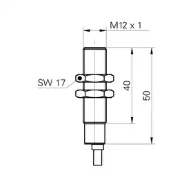 Индуктивный датчик расстояния Baumer IWRM 12U9502