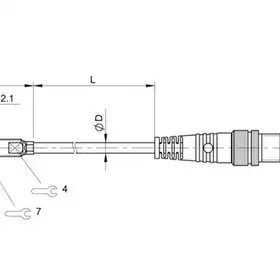 Индуктивный датчик Balluff BES M05ED-POD08B-BP00,3-GS49-R03