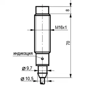 Индуктивный датчик ТЕКО ISN EF3A-43N-6-LZ