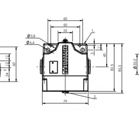 Блочный выключатель Balluff BNS 819-C03-R12-61-24-10-FD