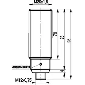 Индуктивный датчик ТЕКО ISB AC81A-56-10-LPR7