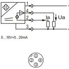 Индуктивный датчик расстояния LANBAO LE40SZSF10LIUM-E2
