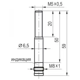 Индуктивный датчик ТЕКО ISB AC0B-31P-0,8-LZS402
