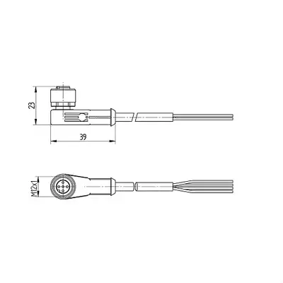 Разъем с кабелем Wenglor S27-10M