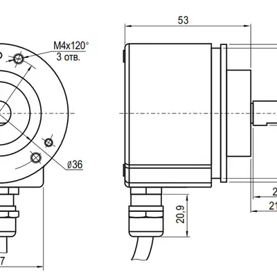 Инкрементальный энкодер INNOCONT EIP 58BO 10630V3000-R2