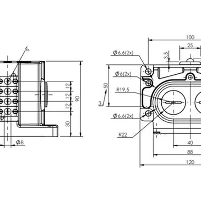 Блочный выключатель Balluff BNS 813-D04-E12-100-22-04