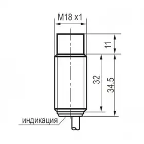 Индуктивный датчик ТЕКО ISN F4A-32PS-8-L-P-3