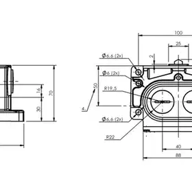 Блочный выключатель Balluff BNS 813-D02-D16-100-22-02-FC