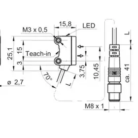 Оптический датчик Baumer O200.SP-GW1J.72NV/H006