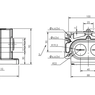 Блочный выключатель Balluff BNS 819-D04-K12-100-10