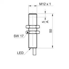 Индуктивный датчик Baumer IR12.P06S-F50.PC1Z.7BCV