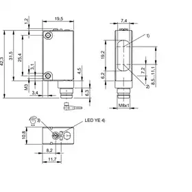 Оптический датчик Balluff BOS 5K-NS-RH12-S75