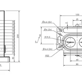 Блочный выключатель Balluff BNS 813-D12-D12-100-20-02-FD