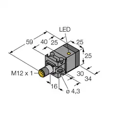 Индуктивный датчик TURCK NI15U-CA25-AP6X2-H1141