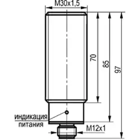 Индуктивный датчик расстояния ТЕКО ISA1B AC81A-32P-10-PS4