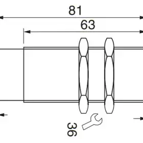 Индуктивный датчик расстояния EGE-Elektronik IGA 010 GI