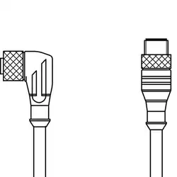 Соединительный кабель Leuze Electronic KDS U-M8-3W-M8-3A-P1-006