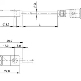 Индуктивный датчик расстояния Balluff BAW R03KC-UAE40B-BP00,3-GS49