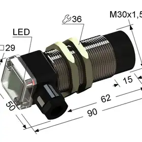 Индуктивный датчик Мега-К VB2-30M90-15N74-B