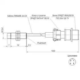 Индуктивный датчик ТЕКО ISNm FC2B8-31P-4-LTR18-H-V-1