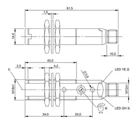 Оптический датчик Balluff BOS 18KF-NA-1QD-S4-C